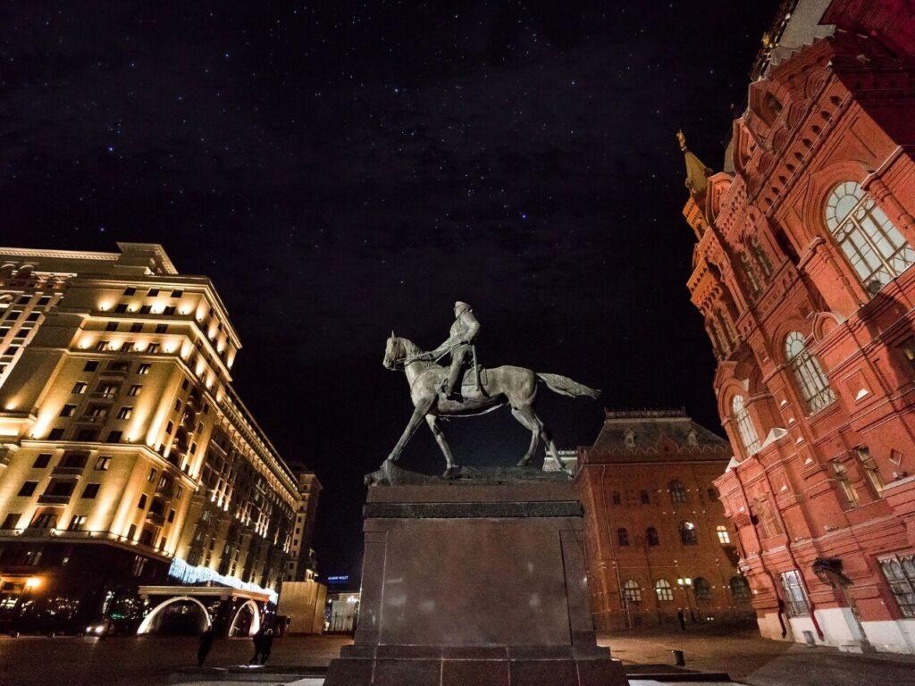Zhukov at night